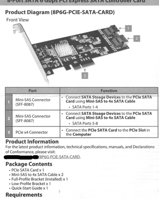 StarTech Scheda SATA PCI Express a 8 porte