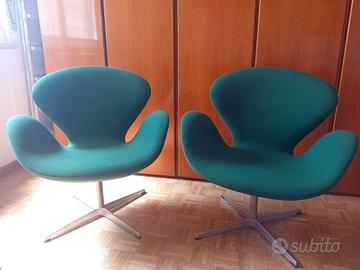 coppia di sedie originali Fritz Hansen 