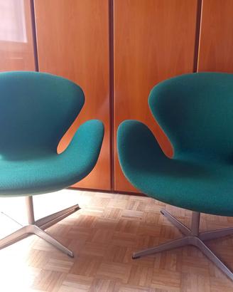 coppia di sedie originali Fritz Hansen 