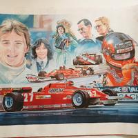 Gilles Villeneuve stampa di Cremonini