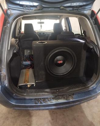 subwoofer 46 cm  e amplificatore 3200 watt