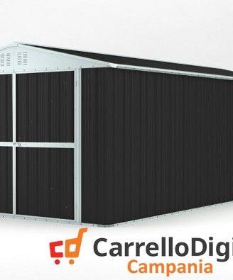 Box garage auto in Acciaio 327x611cm 19mq nero