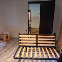 Armadio con specchio ante scorrevoli+divano letto