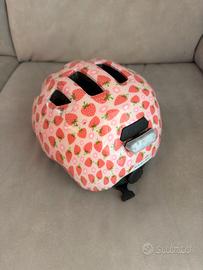 Casco bici bambina ABUS Smiley 3.0 LED fragole