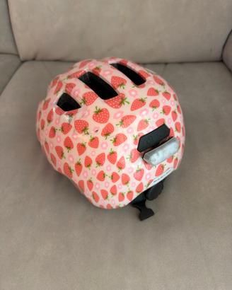 Casco bici bambina ABUS Smiley 3.0 LED fragole