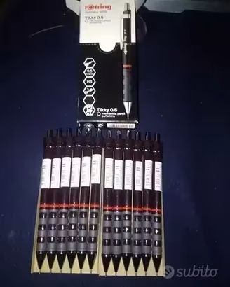 12 pezzi Portamine Calibrato, HB 0.5 mm