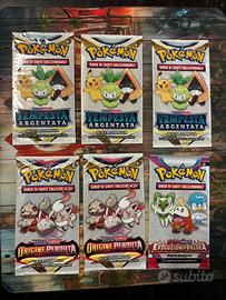 Lotto 6 bustine di prova Pokémon