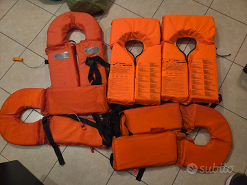 5 giubotti di salvataggio 150n 100n
