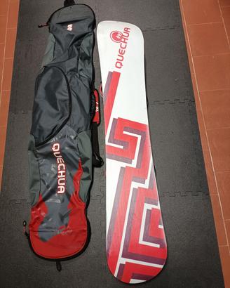 Tavola da snowboard Quechua 150 + attacchi + sacca
