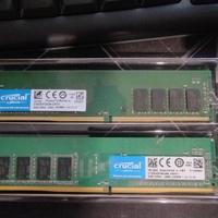 RAM DDR4 16 GB Crucial 8x2  2666mhz