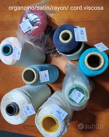 rocche di filati organzino/rayon