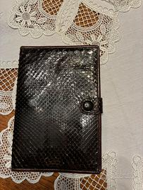 Borsellino vintage anni 90 in vera pelle serpente