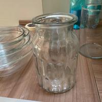 Set di insalatiere e vasi in vetro