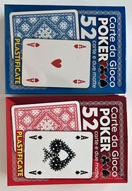 2 mazzi di carte plastificate 