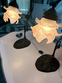 Copia di lampade liberty in bronzo