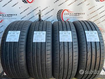 4 pneumatici 215/45 r18 hankook estive 80%