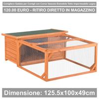 Conigliera da Esterno e Interno in Legno