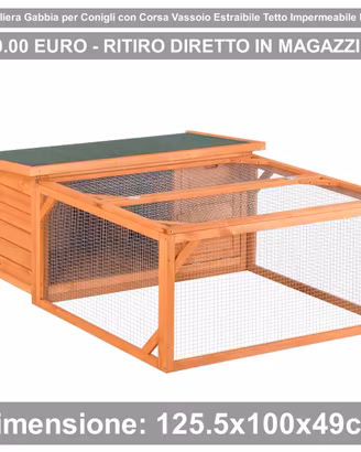 Conigliera da Esterno e Interno in Legno