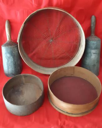 Setacci cereali palette sessole per farina antichi