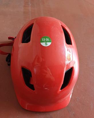 Casco bici bambino/a rosso regolabile