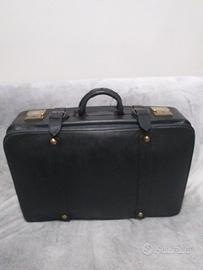 Valigia in pelle vintage anni '60