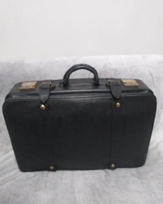 Valigia in pelle vintage anni '60