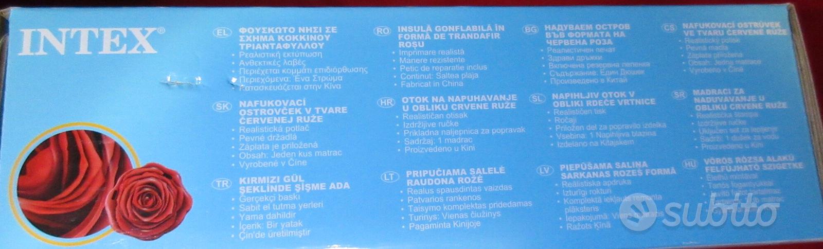 Materassino gonfiabile Rosa Rossa Intex Materasso - Tutto per i bambini In  vendita a Pordenone