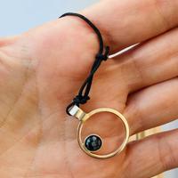 Ciondolo Artigianale in Argento 925 con ossidiana