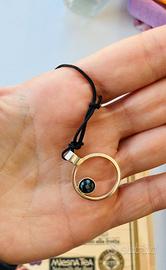 Ciondolo Artigianale in Argento 925 con ossidiana