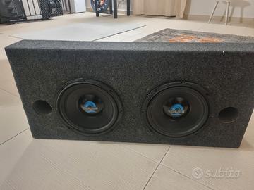 Subwoofer doppio CIARE 1000W in cassa refle