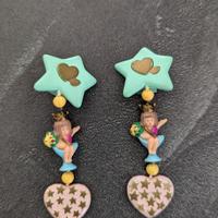 Raro Polly Pocket beauty pageant earrigs 
