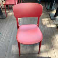 set di sedie rosse/bordeaux