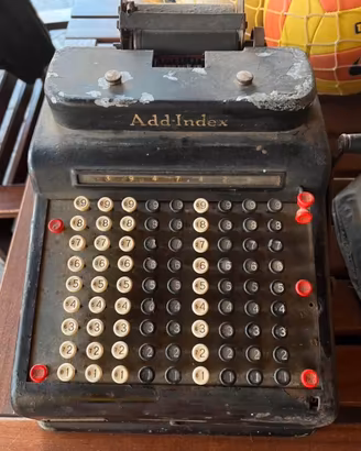 Registratore di cassa antico Add-index