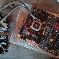 Scheda madre MSI H170 Gaming M3 con CPU e liquido