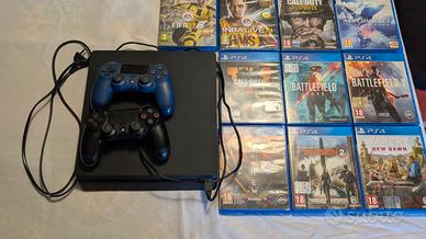 PS4 Slim 1TB + 2 controller + 10 giochi