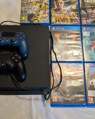 PS4 Slim 1TB + 2 controller + 10 giochi