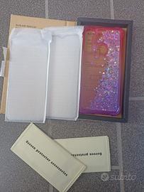 cover  più vetro temperato Xiaomi Redmi  note 8