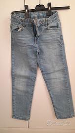 Pantaloni jeans 5 tasche, bambino 8-9 anni