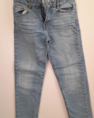 Pantaloni jeans 5 tasche, bambino 8-9 anni