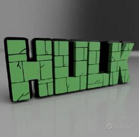 Hulk - Logo Tridimensionale