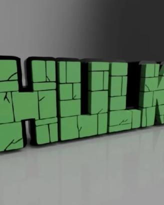 Hulk - Logo Tridimensionale