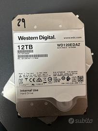 HD WD 10-12 TB sata 3,5”