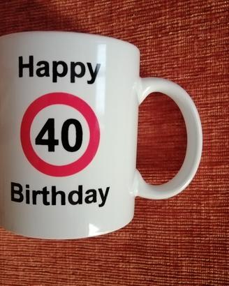 Tazza ceramica happy birthday 40 