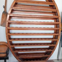 Grande portabottiglie in massello