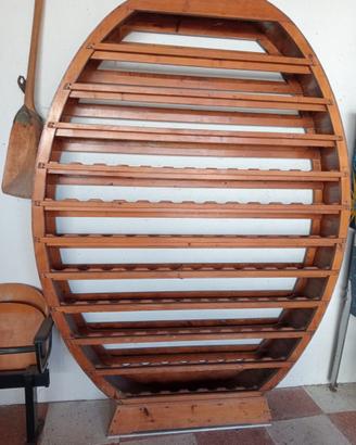 Grande portabottiglie in massello