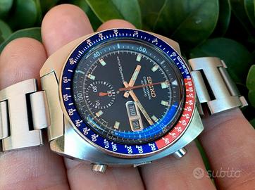 Seiko Pogue Chronograph Blue Dial Water 70m Resist