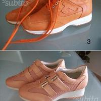 Scarpe donna in gomma 37 38 a strappi e tipo Hogan