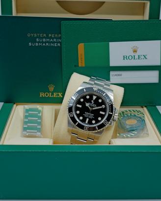 ROLEX SUBMARINER NO DATA 114060 2019 FULL SET 