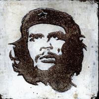 Quadro scolpito su piastrella di cemento