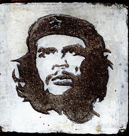 Quadro scolpito su piastrella di cemento